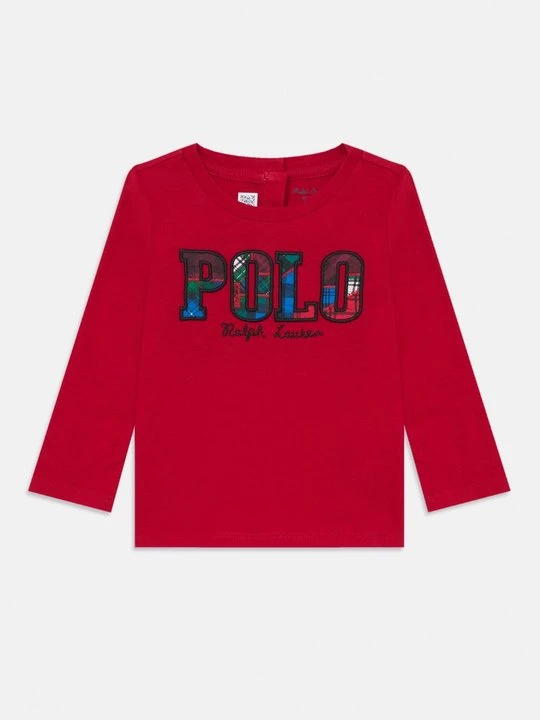 Zdjęcie produktu Bluzka z długim rękawem Ralph Lauren czerwony