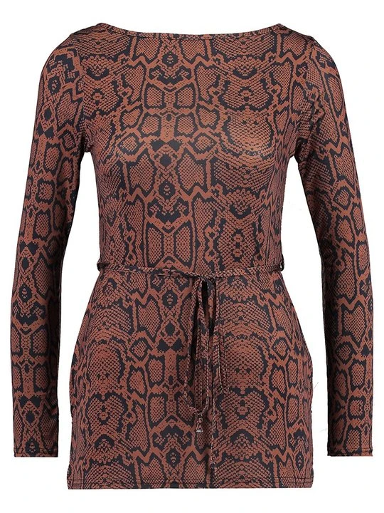 Zdjęcie produktu Bluzka z długim rękawem River Island brązowy