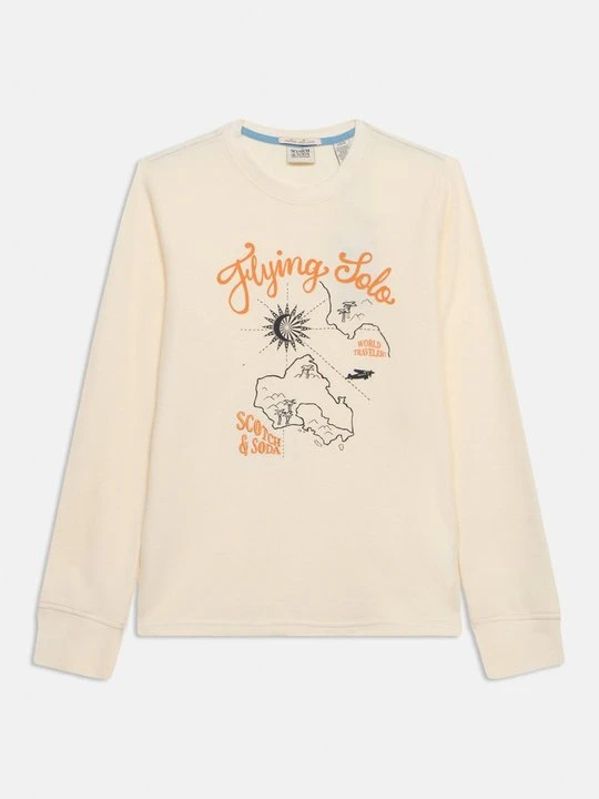 Zdjęcie produktu Bluzka z długim rękawem Scotch & Soda biały