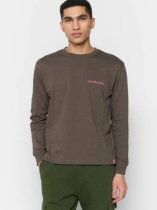 Zdjęcie produktu Bluzka z długim rękawem Scotch & Soda brązowy