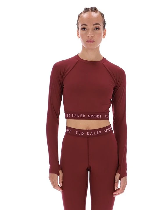 Zdjęcie produktu Bluzka z długim rękawem Ted Baker bordowy