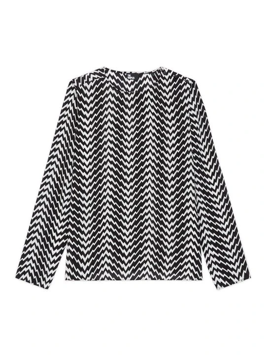 Zdjęcie produktu Bluzka z długim rękawem The Kooples czarny