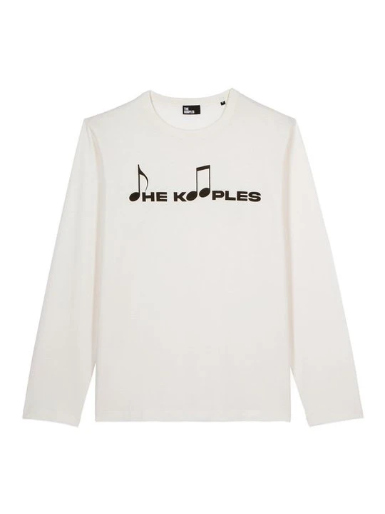Zdjęcie produktu Bluzka z długim rękawem The Kooples biały