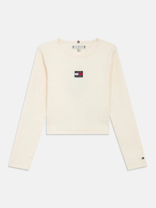 Zdjęcie produktu Bluzka z długim rękawem Tommy Hilfiger mleczny