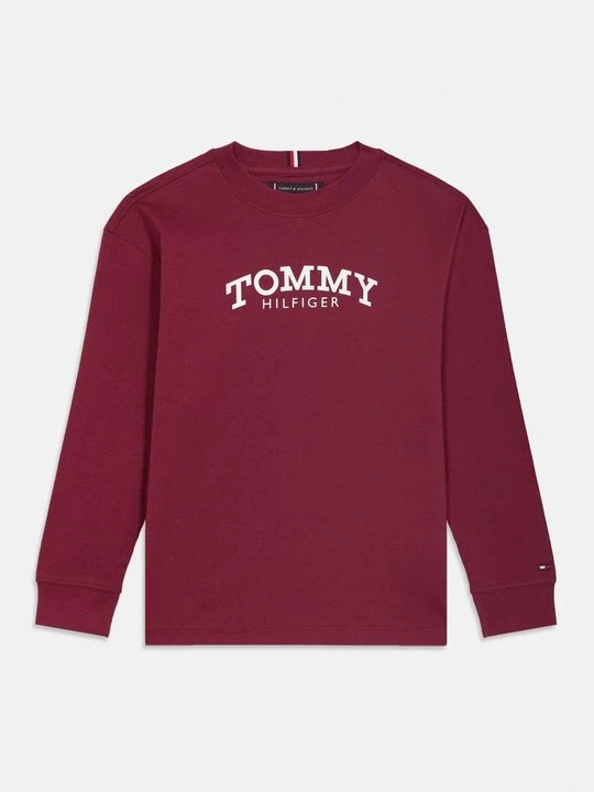 Zdjęcie produktu Bluzka z długim rękawem Tommy Hilfiger bordowy