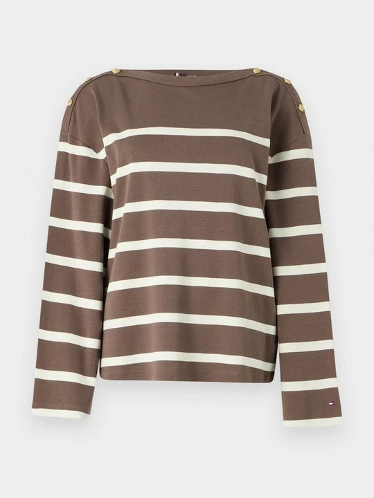 Zdjęcie produktu Bluzka z długim rękawem Tommy Hilfiger brązowy
