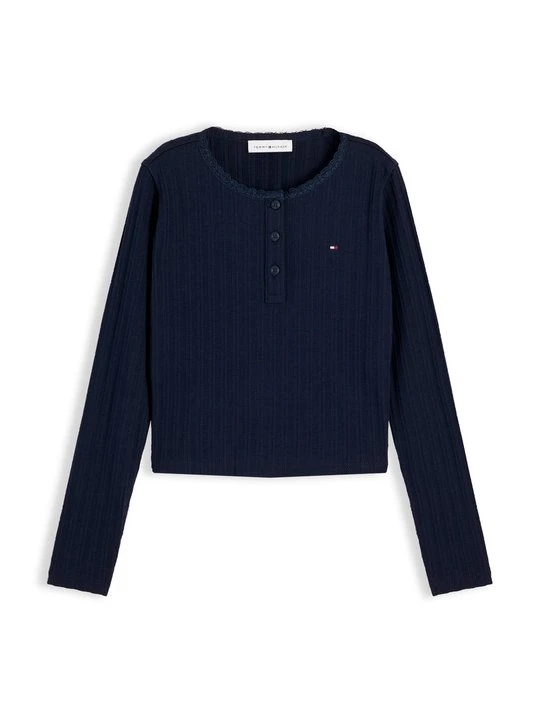 Zdjęcie produktu Bluzka z długim rękawem Tommy Hilfiger granatowy