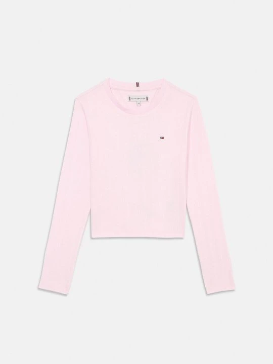 Zdjęcie produktu Bluzka z długim rękawem Tommy Hilfiger jasnoróżowy