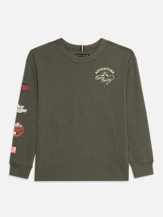 Zdjęcie produktu Bluzka z długim rękawem Tommy Hilfiger khaki