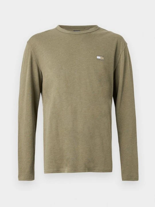 Zdjęcie produktu Bluzka z długim rękawem Tommy Jeans oliwkowy
