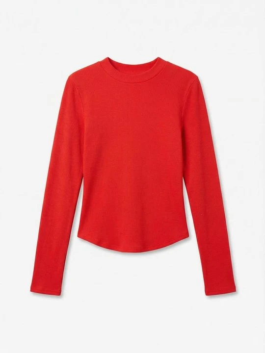 Zdjęcie produktu Bluzka z długim rękawem Topshop czerwony