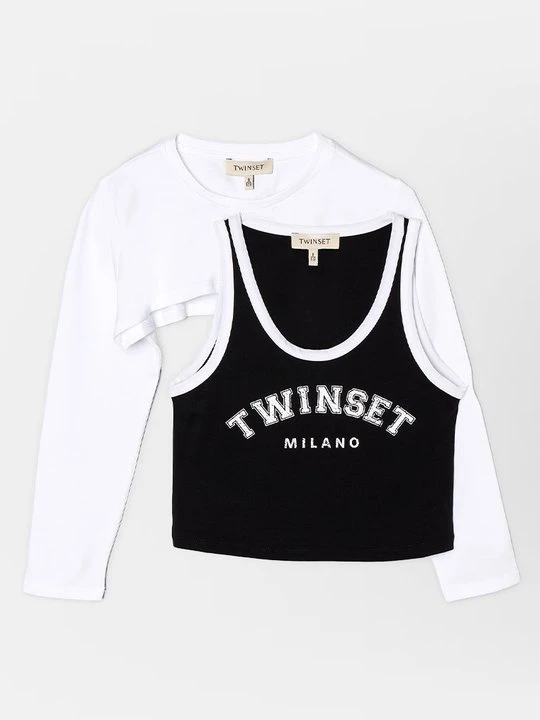 Zdjęcie produktu Bluzka z długim rękawem TWINSET mleczny