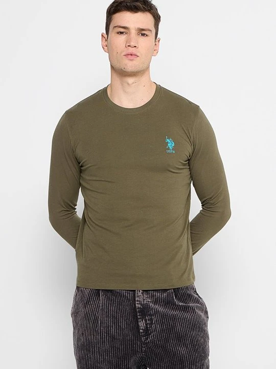 Zdjęcie produktu Bluzka z długim rękawem U.S. POLO ASSN. oliwkowy