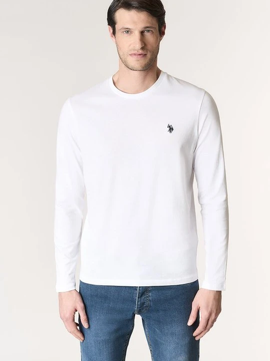 Zdjęcie produktu Bluzka z długim rękawem U.S. POLO ASSN. biały