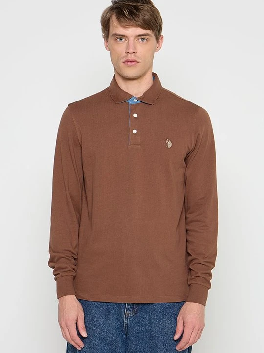 Zdjęcie produktu Bluzka z długim rękawem U.S. POLO ASSN. brązowy