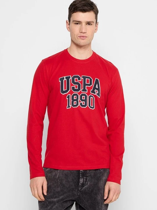 Zdjęcie produktu Bluzka z długim rękawem U.S. POLO ASSN. czerwony