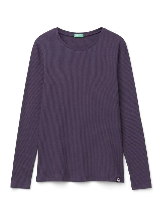 Zdjęcie produktu Bluzka z długim rękawem United Colors Of Benetton liliowy