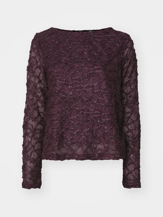 Zdjęcie produktu Bluzka z długim rękawem Vero Moda ciemnoliliowy