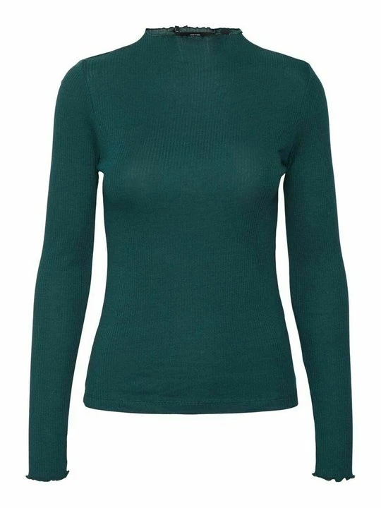 Zdjęcie produktu Bluzka z długim rękawem Vero Moda zieleń butelkowa