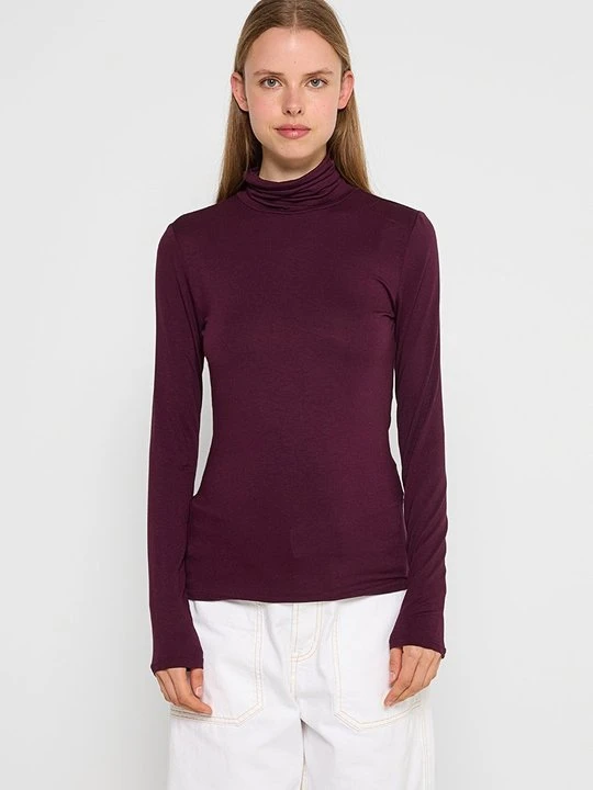 Zdjęcie produktu Bluzka z długim rękawem Vero Moda bordowy
