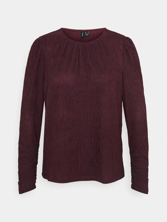 Zdjęcie produktu Bluzka z długim rękawem Vero Moda ciemnoczerwony