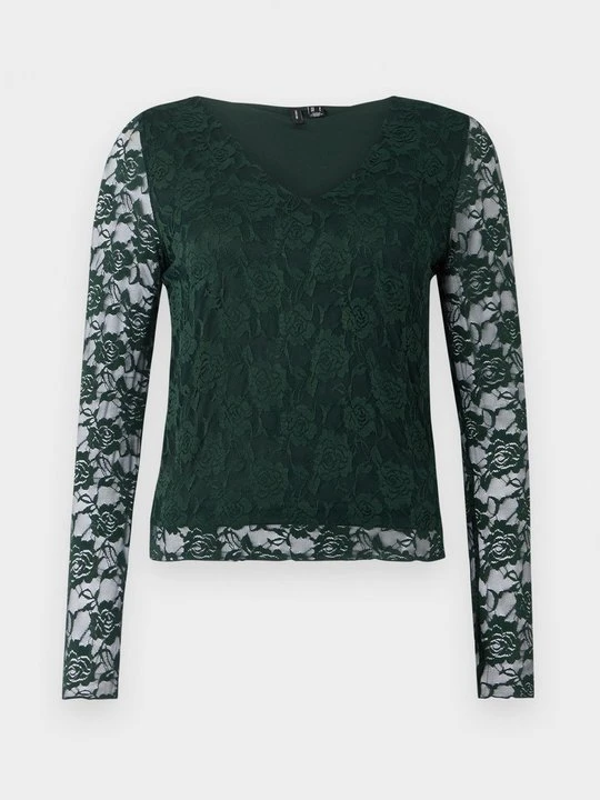Zdjęcie produktu Bluzka z długim rękawem Vero Moda ciemnozielony