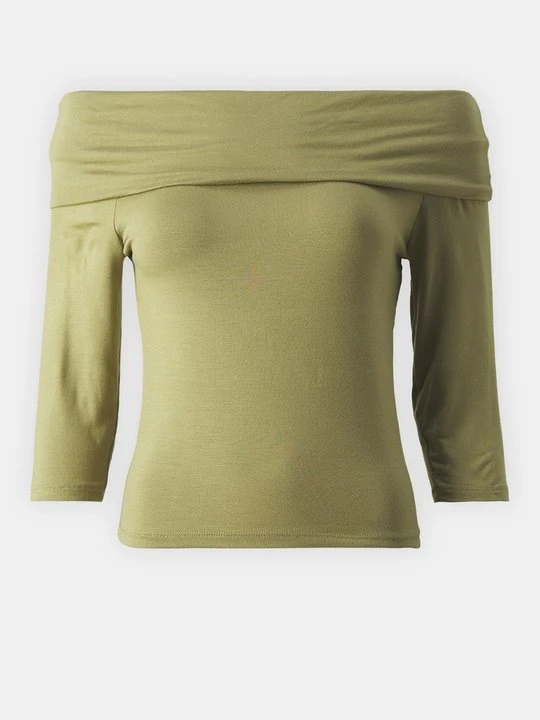 Zdjęcie produktu Bluzka z długim rękawem Vero Moda oliwkowy