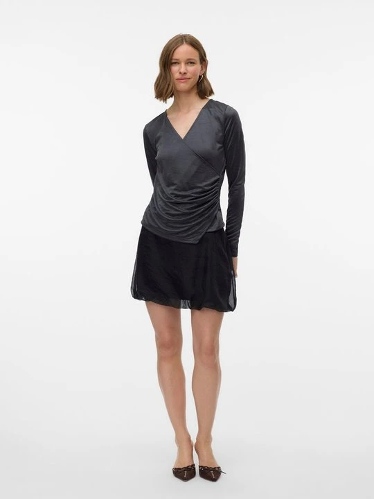 Zdjęcie produktu Bluzka z długim rękawem Vero Moda ciemnoszary