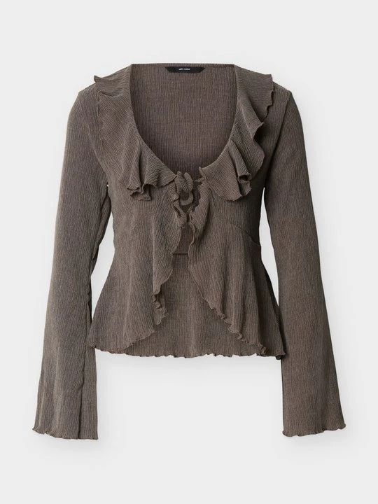 Zdjęcie produktu Bluzka z długim rękawem Vero Moda brązowy