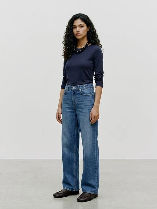 Zdjęcie produktu Bluzka z długim rękawem Vero Moda granatowy