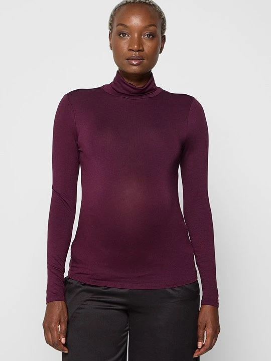 Zdjęcie produktu Bluzka z długim rękawem Vero Moda bordowy