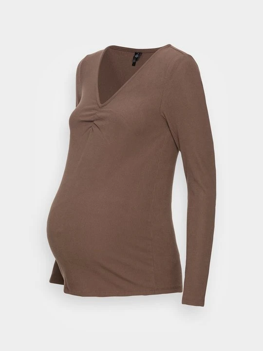 Zdjęcie produktu Bluzka z długim rękawem Vero Moda beżowy