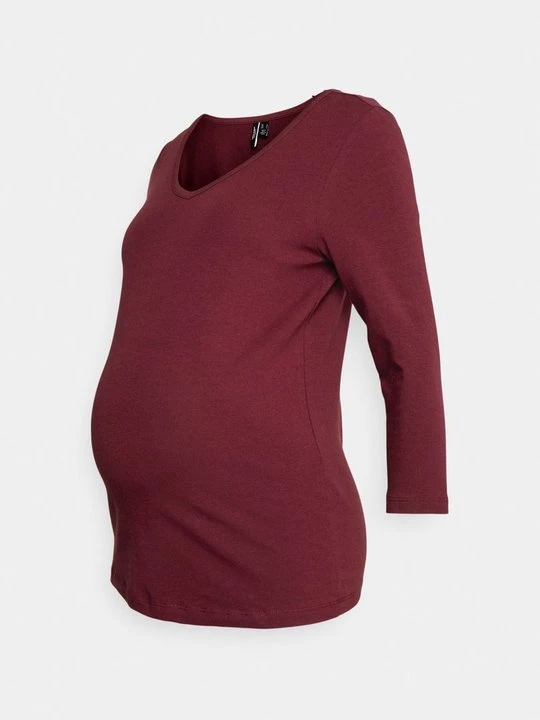 Zdjęcie produktu Bluzka z długim rękawem Vero Moda bordowy
