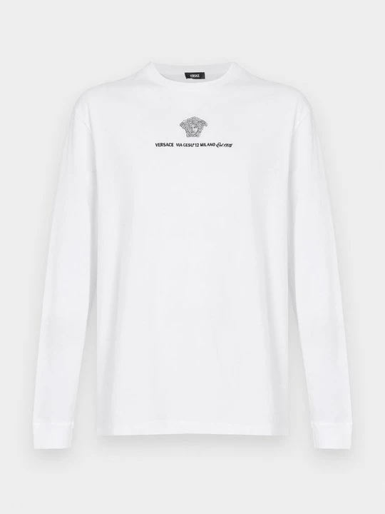 Zdjęcie produktu Bluzka z długim rękawem Versace mleczny