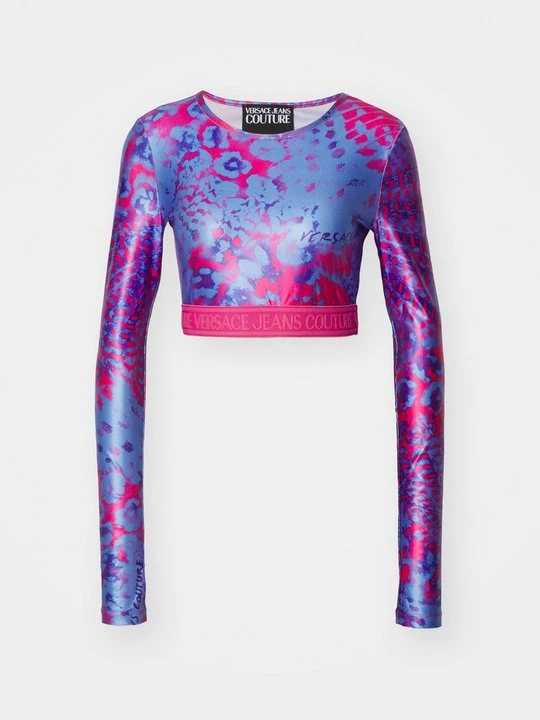 Zdjęcie produktu Bluzka z długim rękawem Versace Jeans Couture niebieski