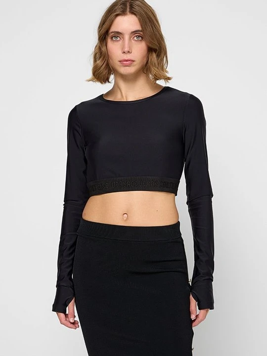 Zdjęcie produktu Bluzka z długim rękawem Versace Jeans Couture czarny