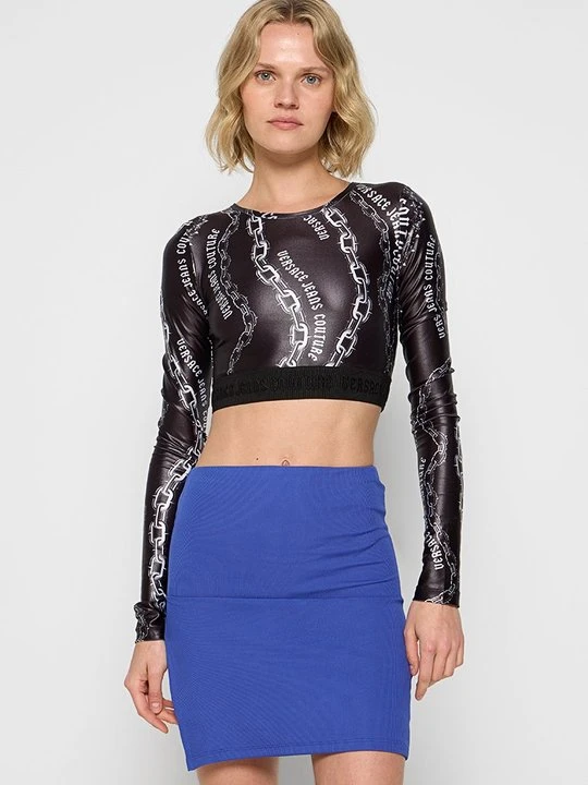 Zdjęcie produktu Bluzka z długim rękawem Versace Jeans Couture czarny