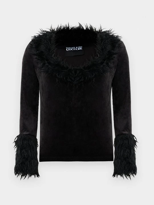 Zdjęcie produktu Bluzka z długim rękawem Versace Jeans Couture czarny