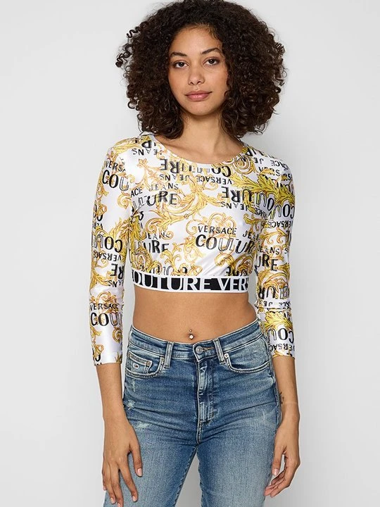 Zdjęcie produktu Bluzka z długim rękawem Versace Jeans Couture biały