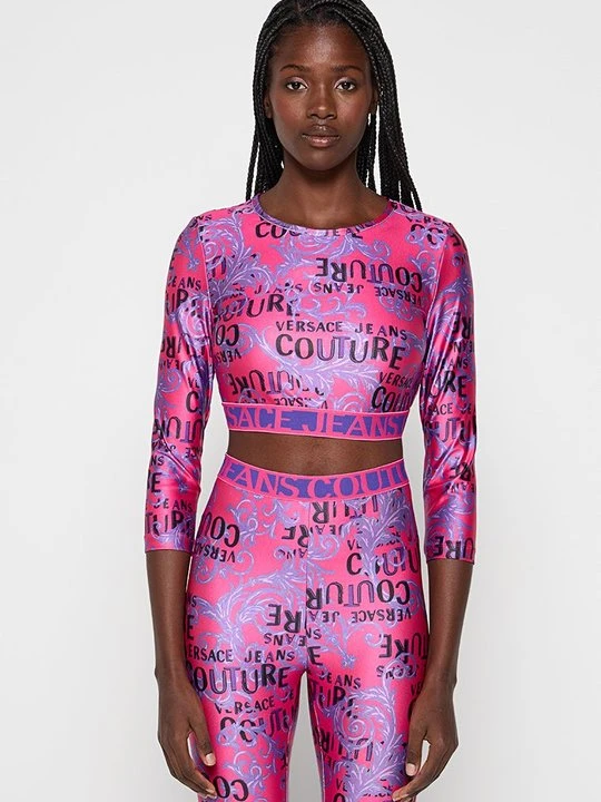 Zdjęcie produktu Bluzka z długim rękawem Versace Jeans Couture różowy