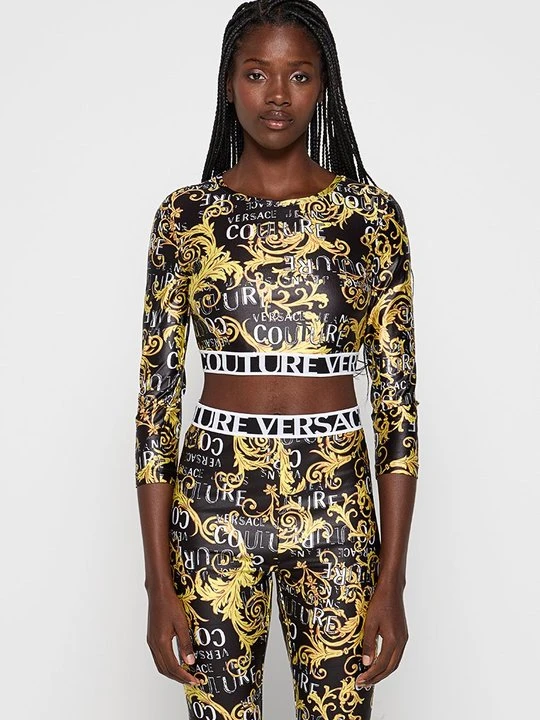 Zdjęcie produktu Bluzka z długim rękawem Versace Jeans Couture czarny