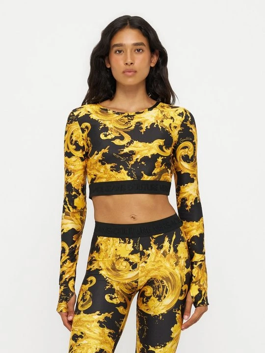 Zdjęcie produktu Bluzka z długim rękawem Versace Jeans Couture czarny