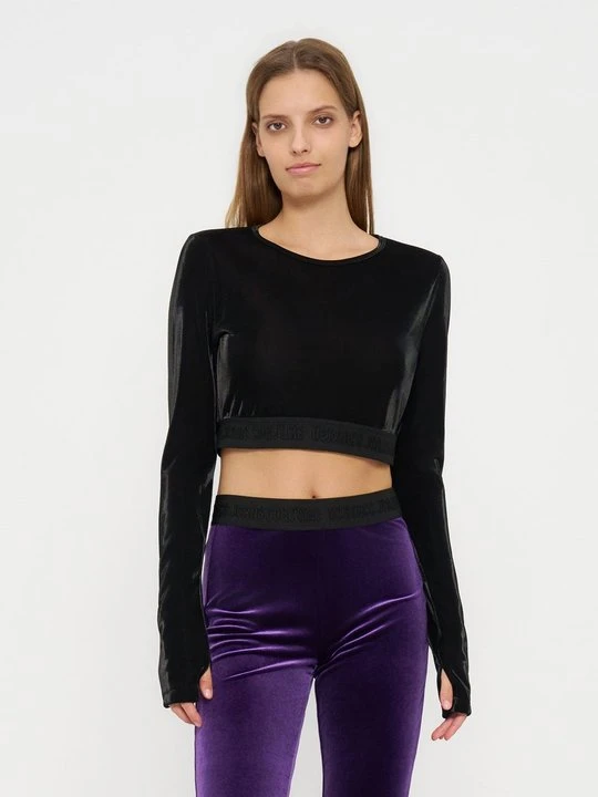 Zdjęcie produktu Bluzka z długim rękawem Versace Jeans Couture czarny