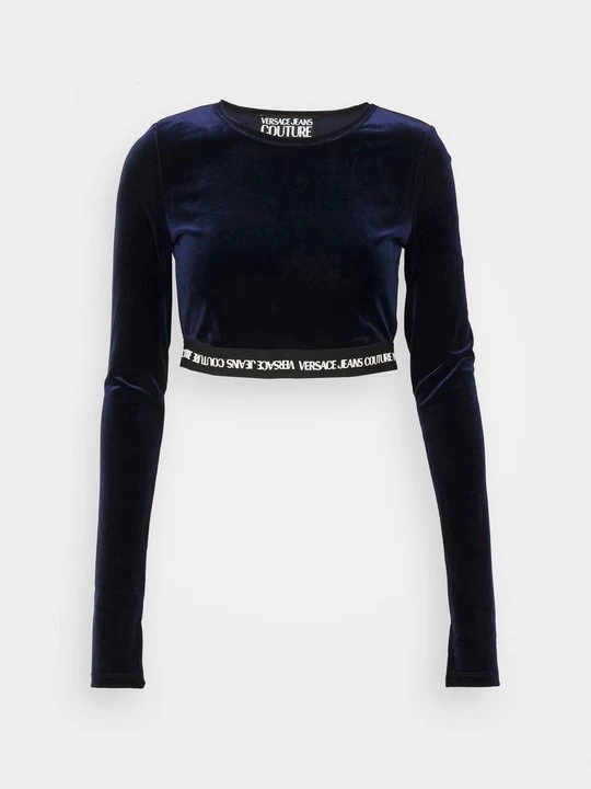 Zdjęcie produktu Bluzka z długim rękawem Versace Jeans Couture granatowy