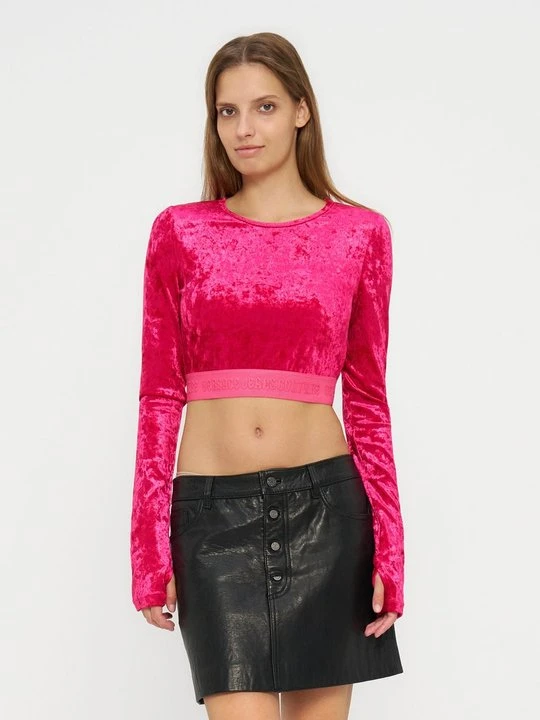 Zdjęcie produktu Bluzka z długim rękawem Versace Jeans Couture różowy