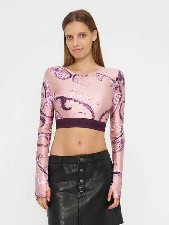 Zdjęcie produktu Bluzka z długim rękawem Versace Jeans Couture różowy