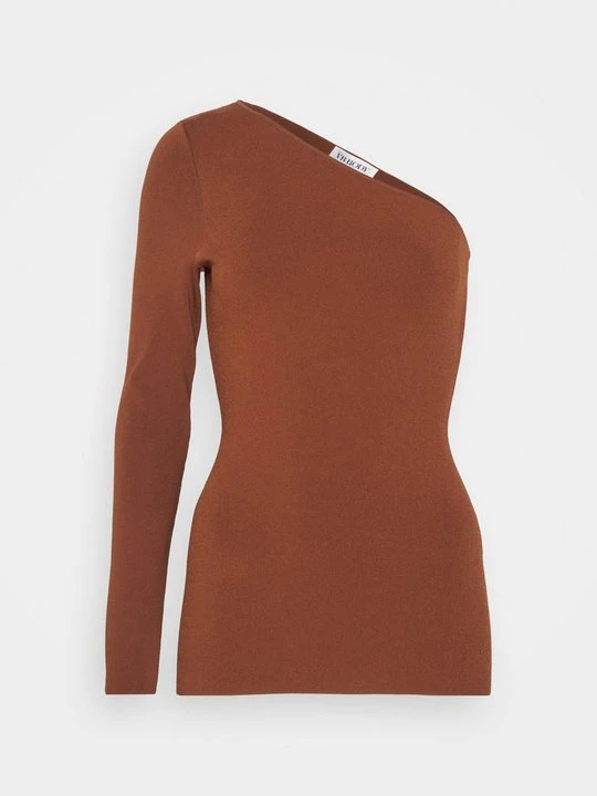 Zdjęcie produktu Bluzka z długim rękawem Victoria Beckham brązowy