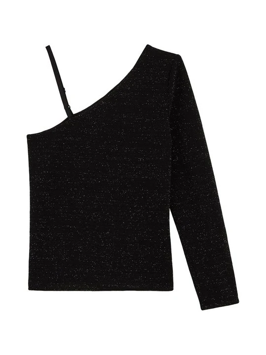 Zdjęcie produktu Bluzka z długim rękawem WE Fashion czarny