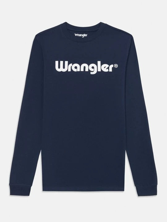 Zdjęcie produktu Bluzka z długim rękawem Wrangler granatowy