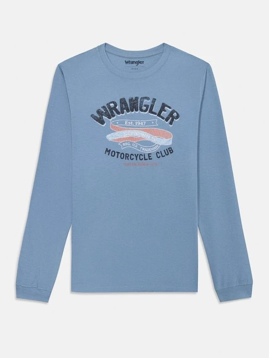 Zdjęcie produktu Bluzka z długim rękawem Wrangler jasnoniebieski